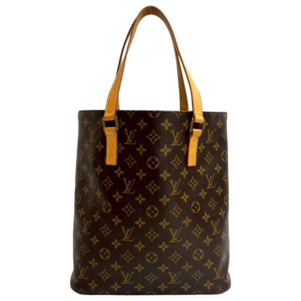LOUIS VUITTON Brown Monogram Leather Tote Bag